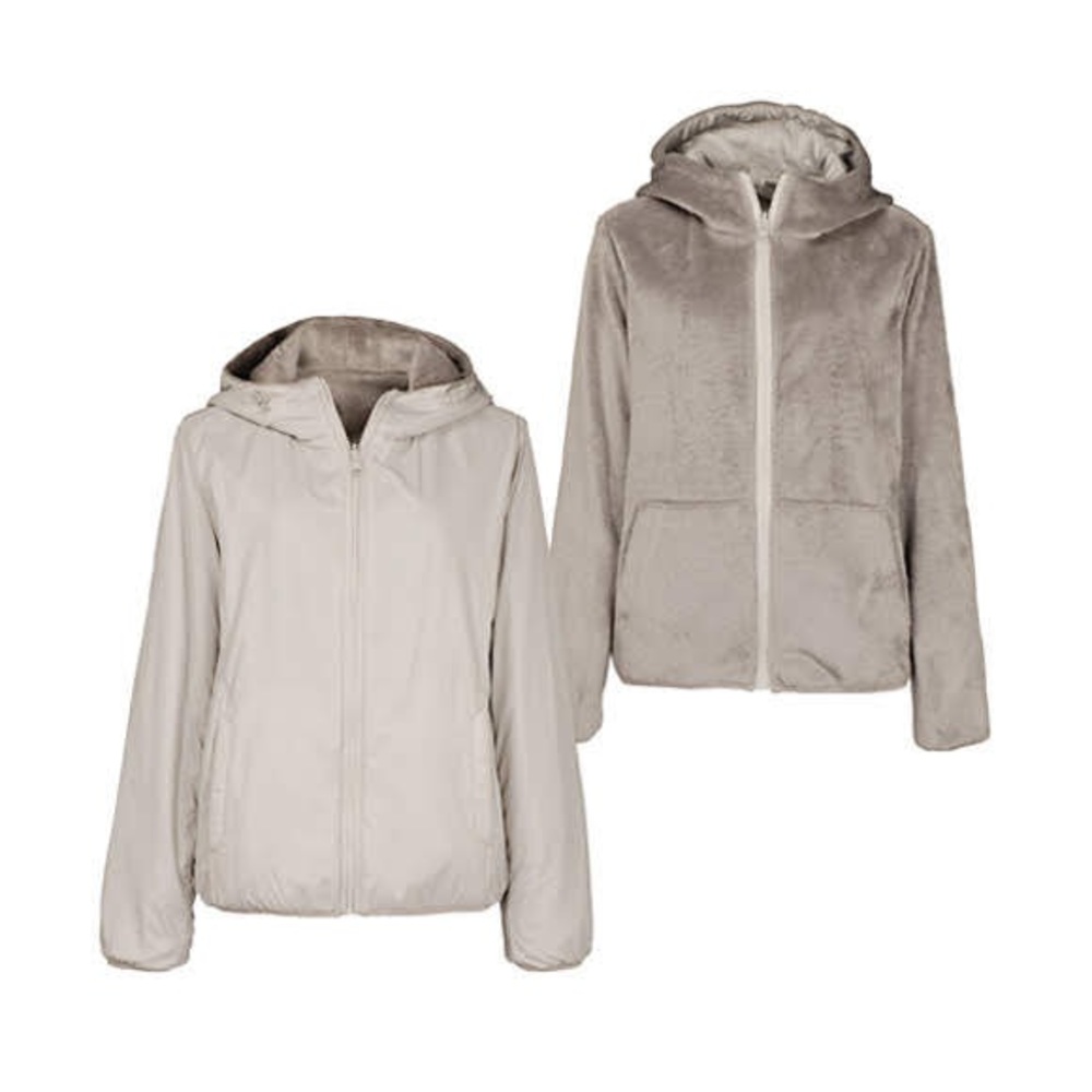 Reversible sport rain to fleece jacket M